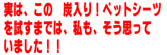 炭入り！ペットシーツ